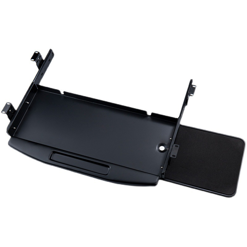 Keyboard Tray Under Desk - Steel Metal Under Desk Mount Pull
