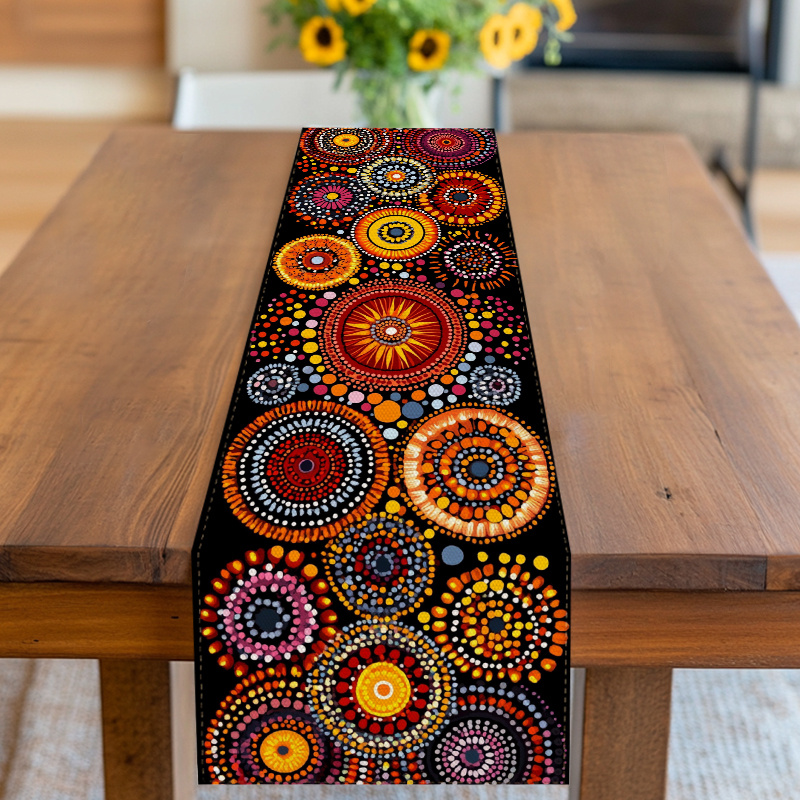 Home Office News - Mandala Dot Art Table Runner Single