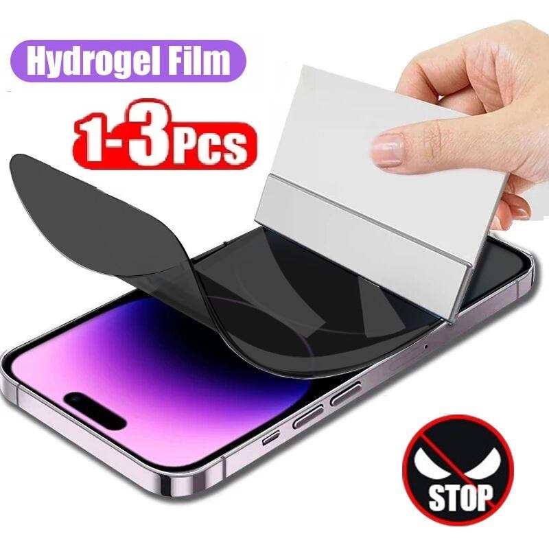 Monitor Privacy Screen - 1-3Pcs Anti-Spy Hydrogel Film for iPhone