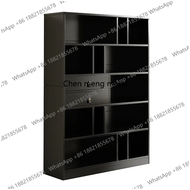 Home Office Library - Book Shelf Wall and Bookcase 6-Tier