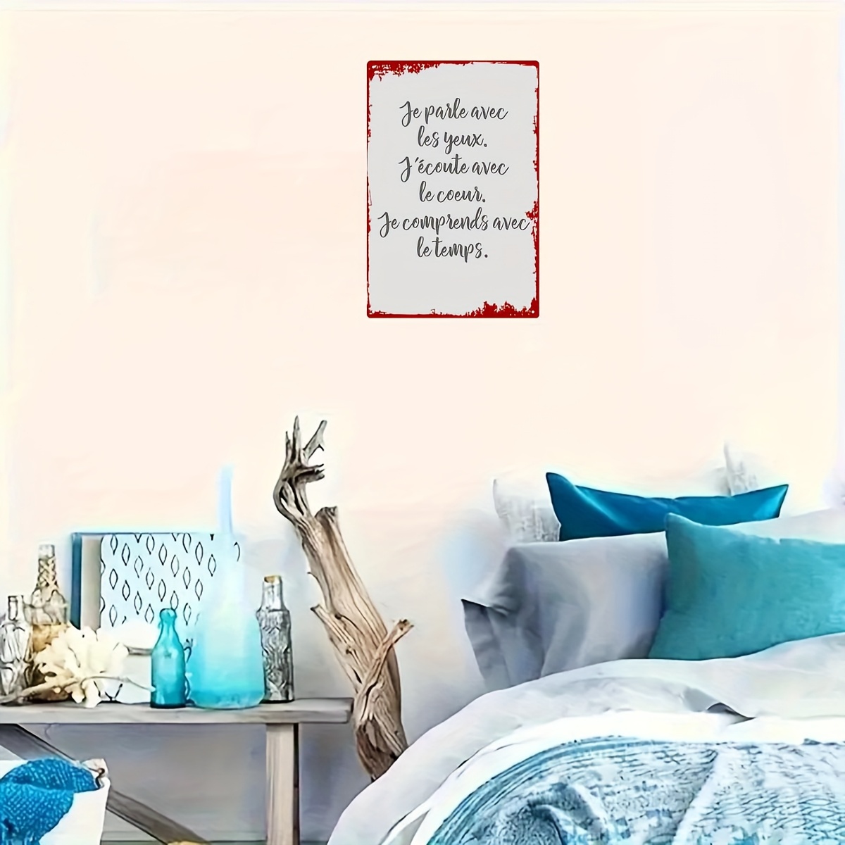2D Metal Sign French Love Quot - Home Office Quotes 评论和价格