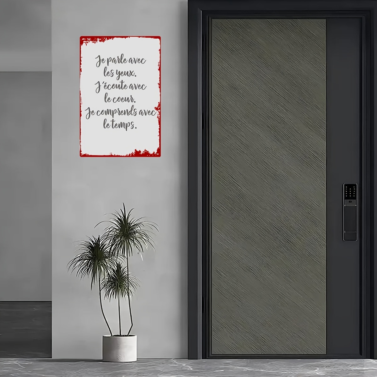 2D Metal Sign French Love Quot - Home Office Quotes 评论和价格