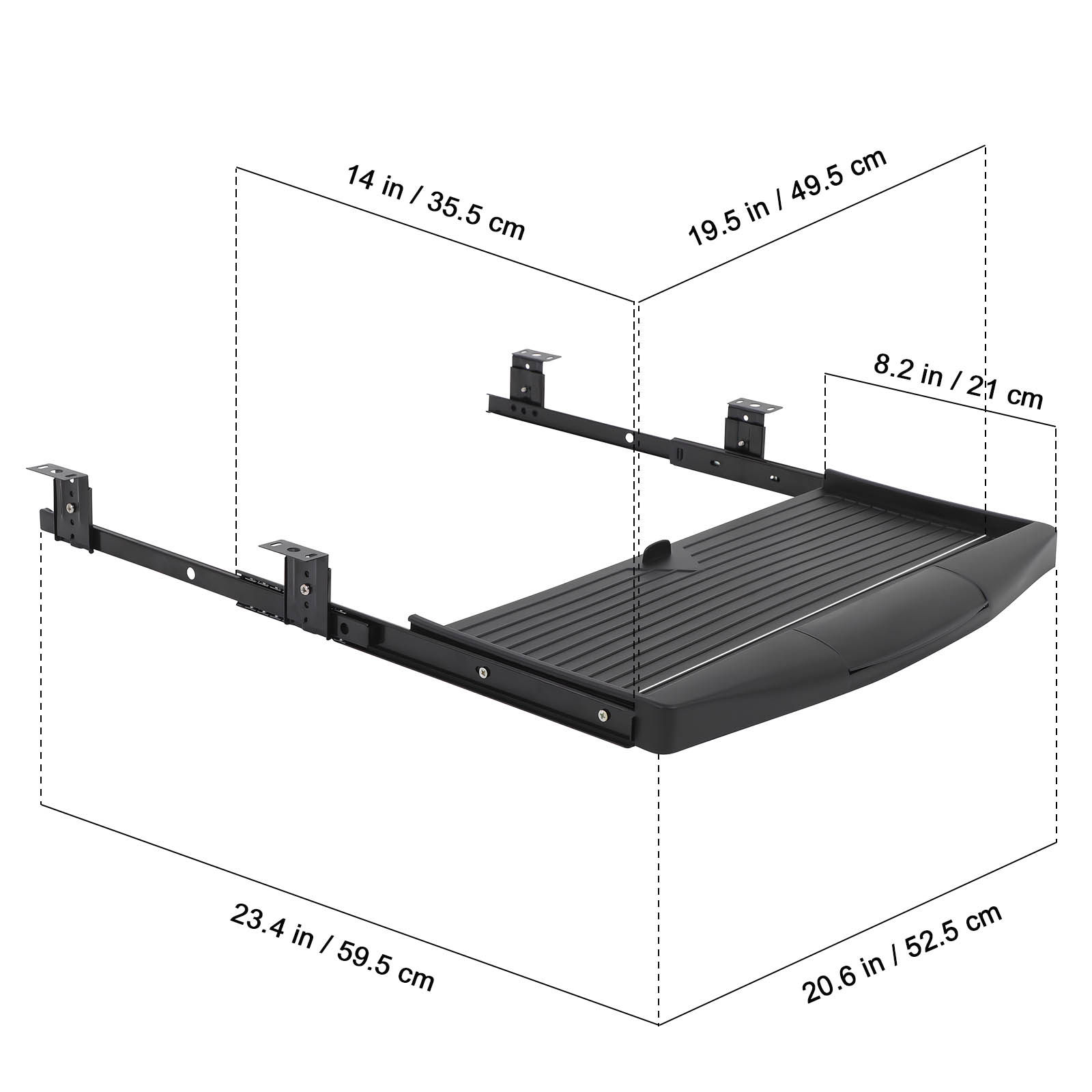 Under Desk Keyboard Storage Tr - Keyboard Tray Under Desk 评论和价格