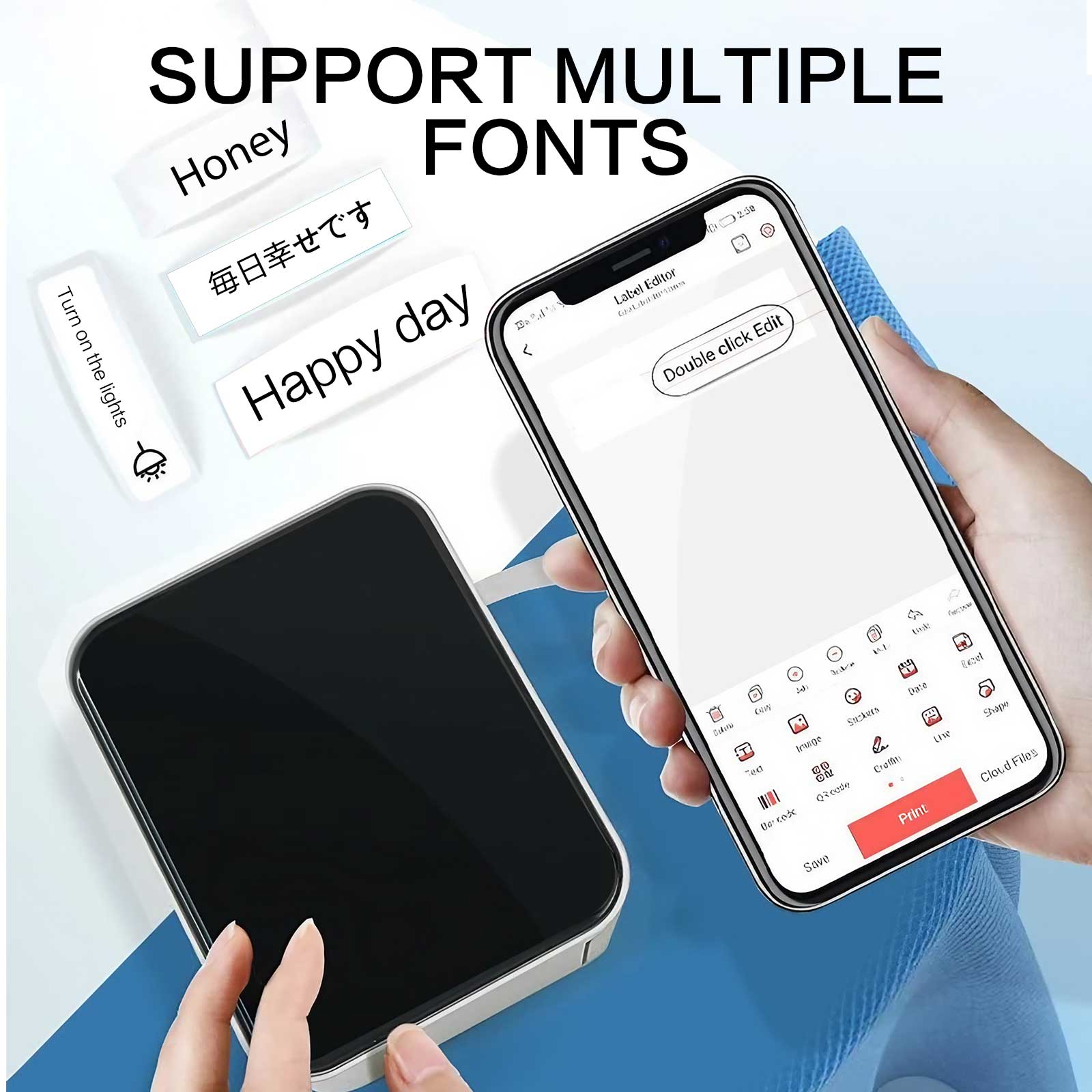 Portable Wireless Thermal Labe - Home Office Printer 评论和价格