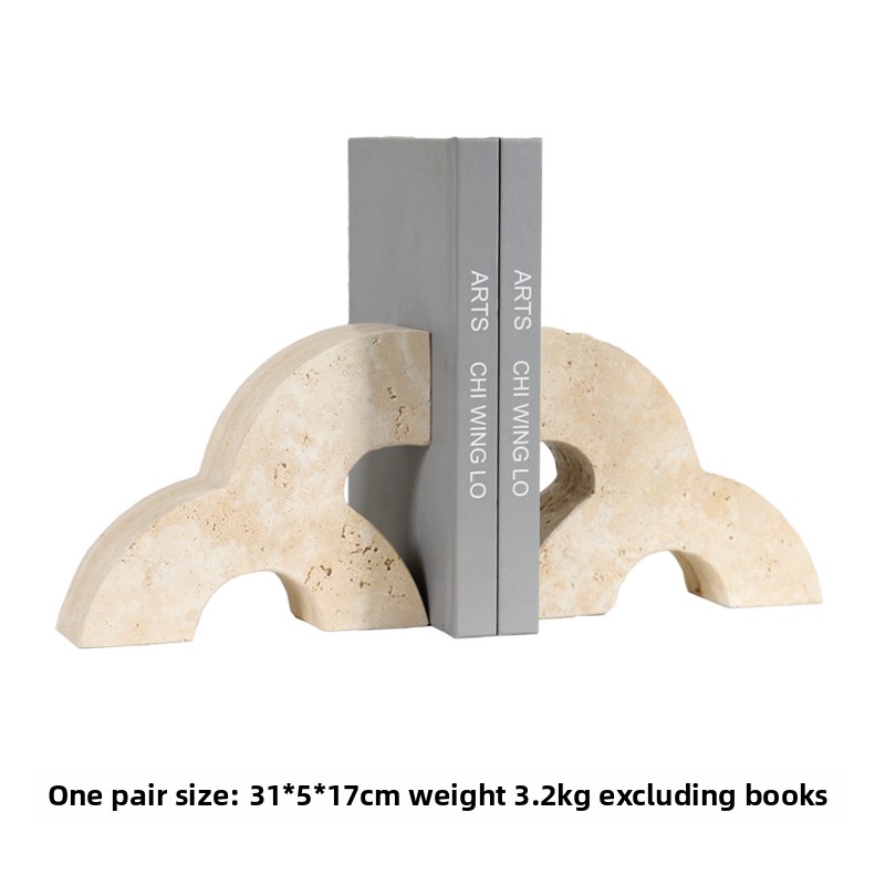 Modern Marble Bookends Heavy D - Home Office Library 评论和价格