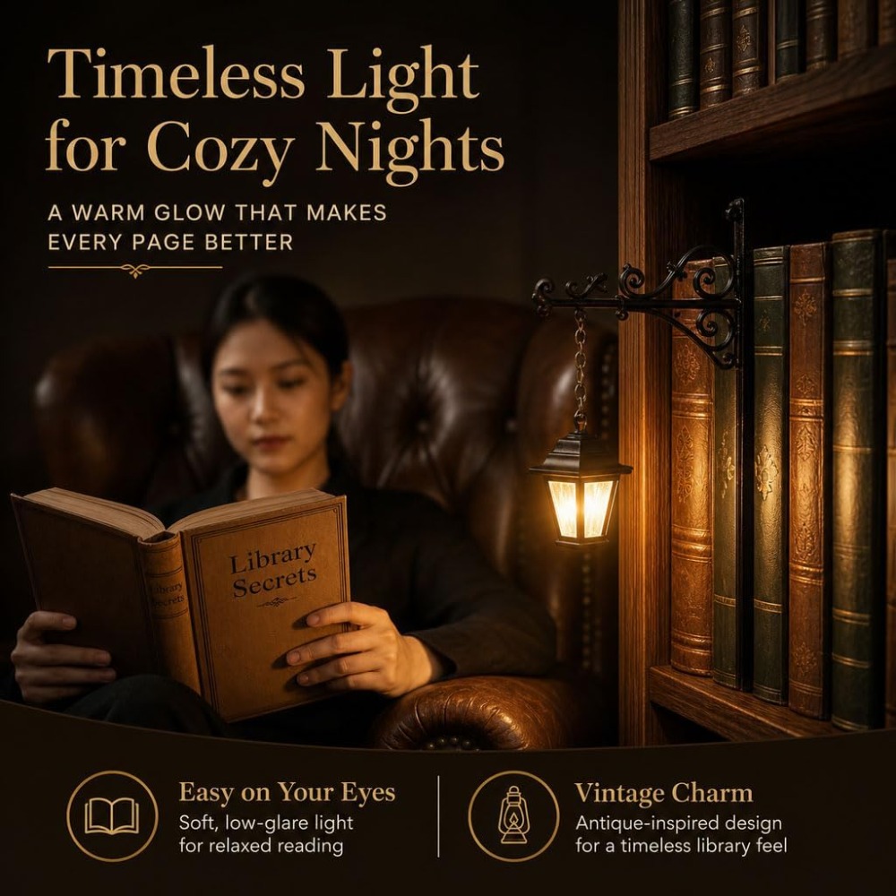 Mini Vintage Library Lantern B - Home Office Library 评论和价格