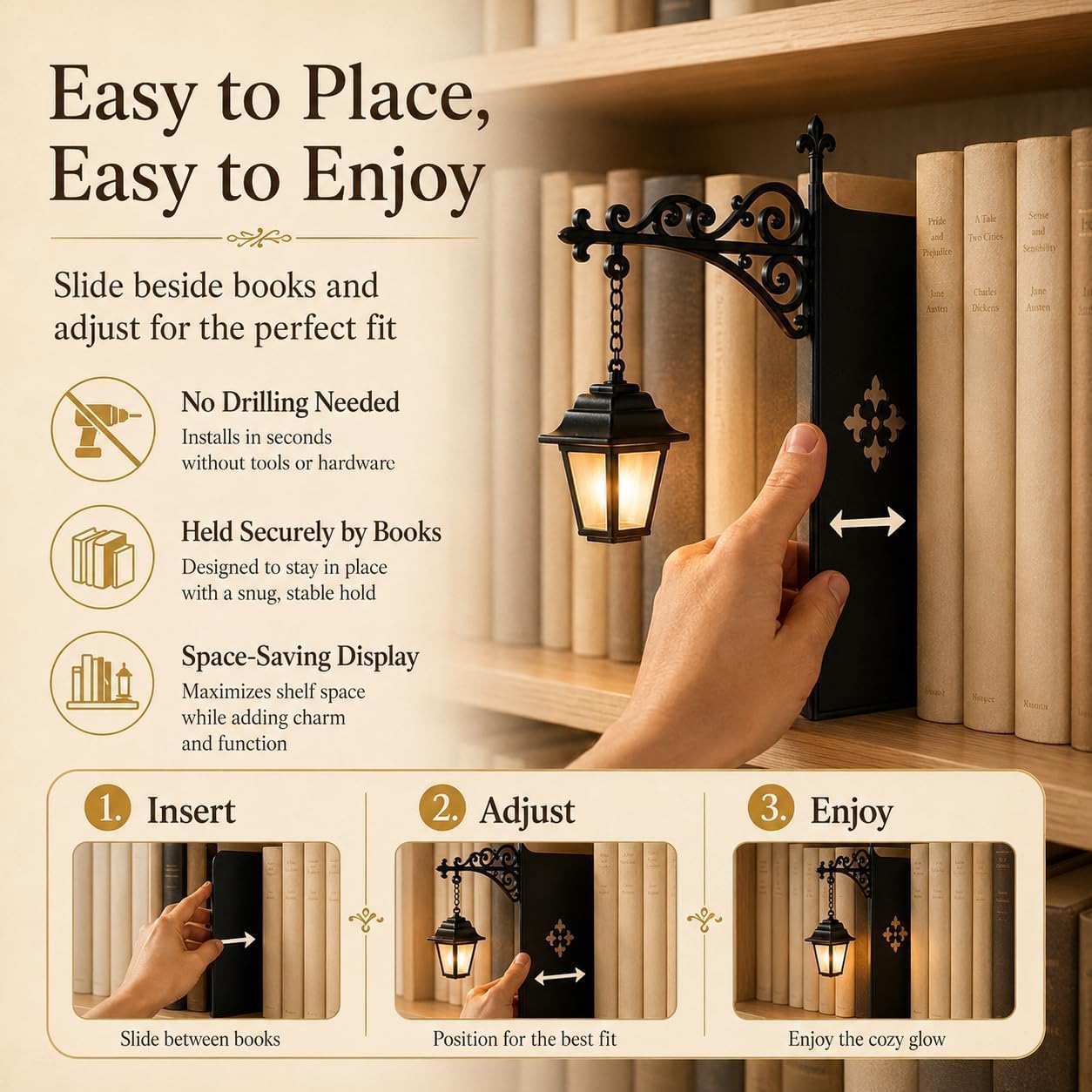 Mini Vintage Library Lantern B - Home Office Library 评论和价格