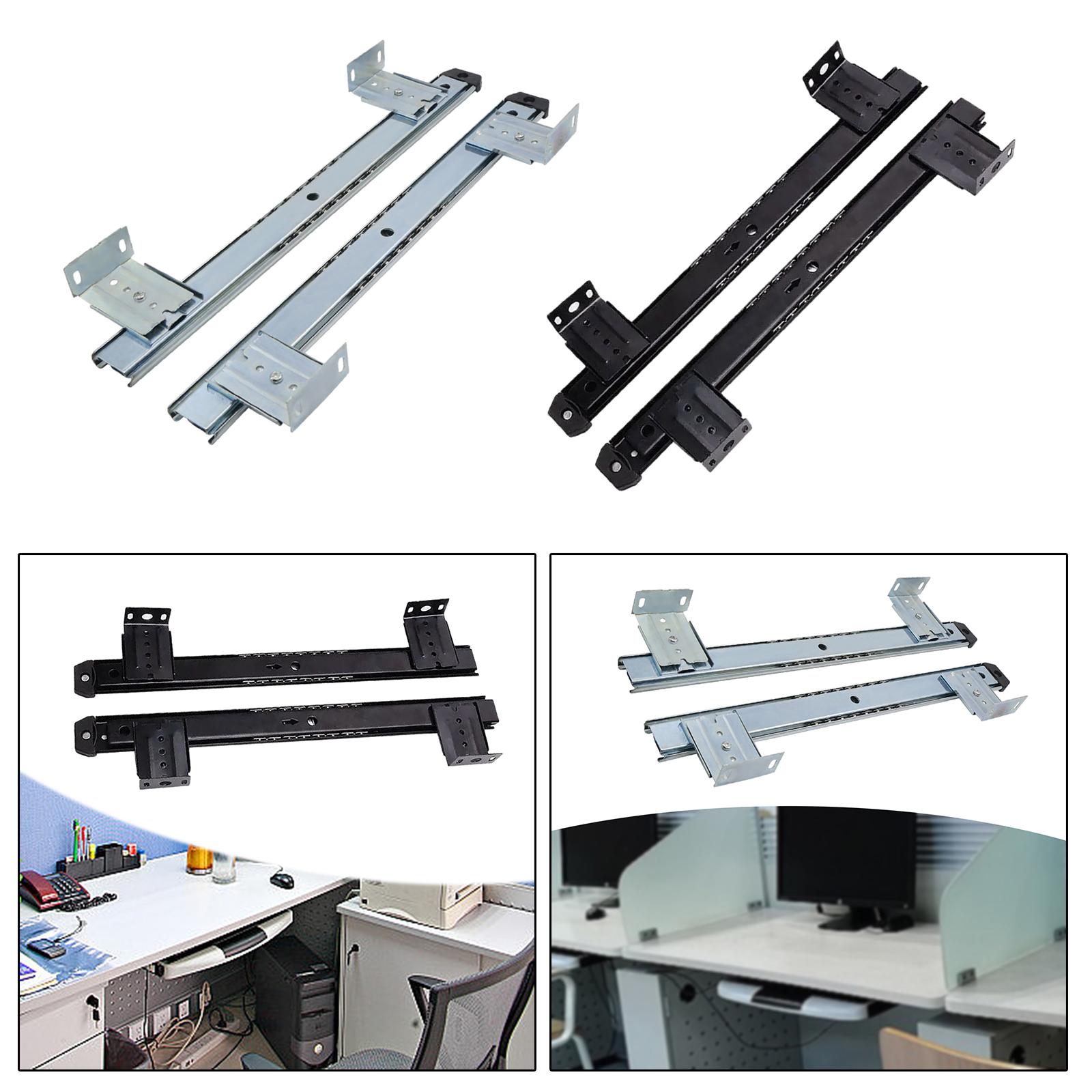 -Drawer Tray Slide Rail, Tray  - Keyboard Tray Under Desk 评论和价格