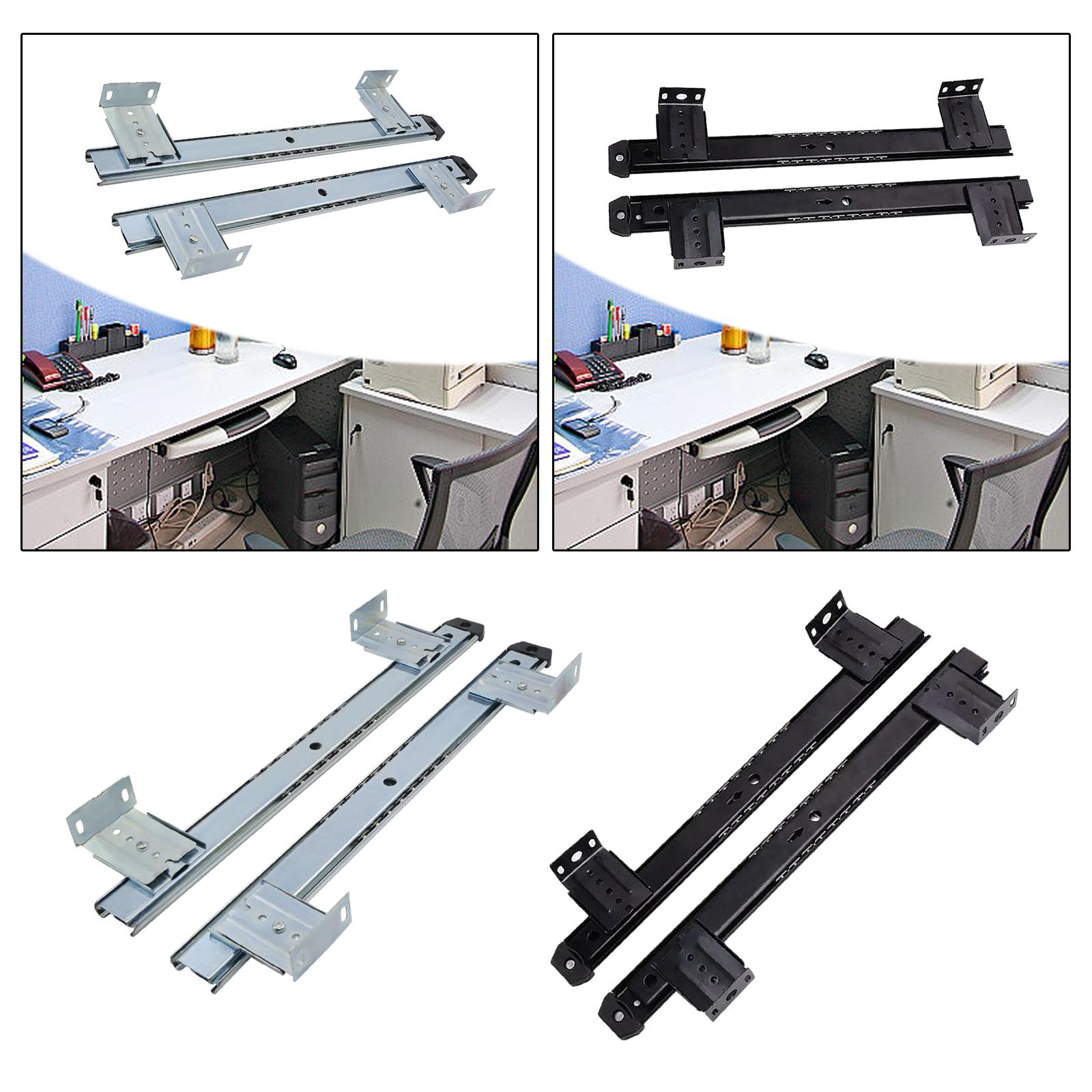 -Drawer Tray Slide Rail, Tray  - Keyboard Tray Under Desk 评论和价格