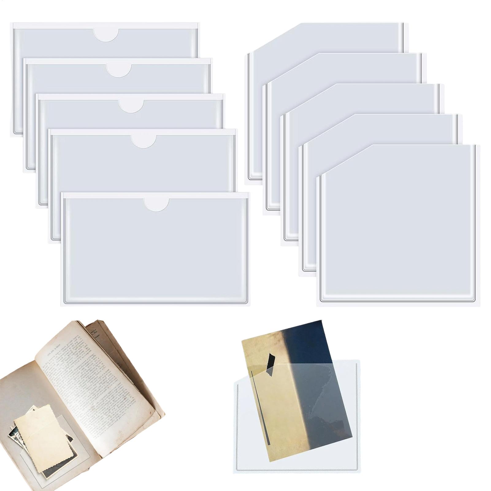 Clear Adhesive Pockets Dustpro - Home Office Library 评论和价格