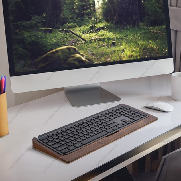 Solid Wood Keyboard Tray with  - Keyboard Tray Under Desk 评论和价格