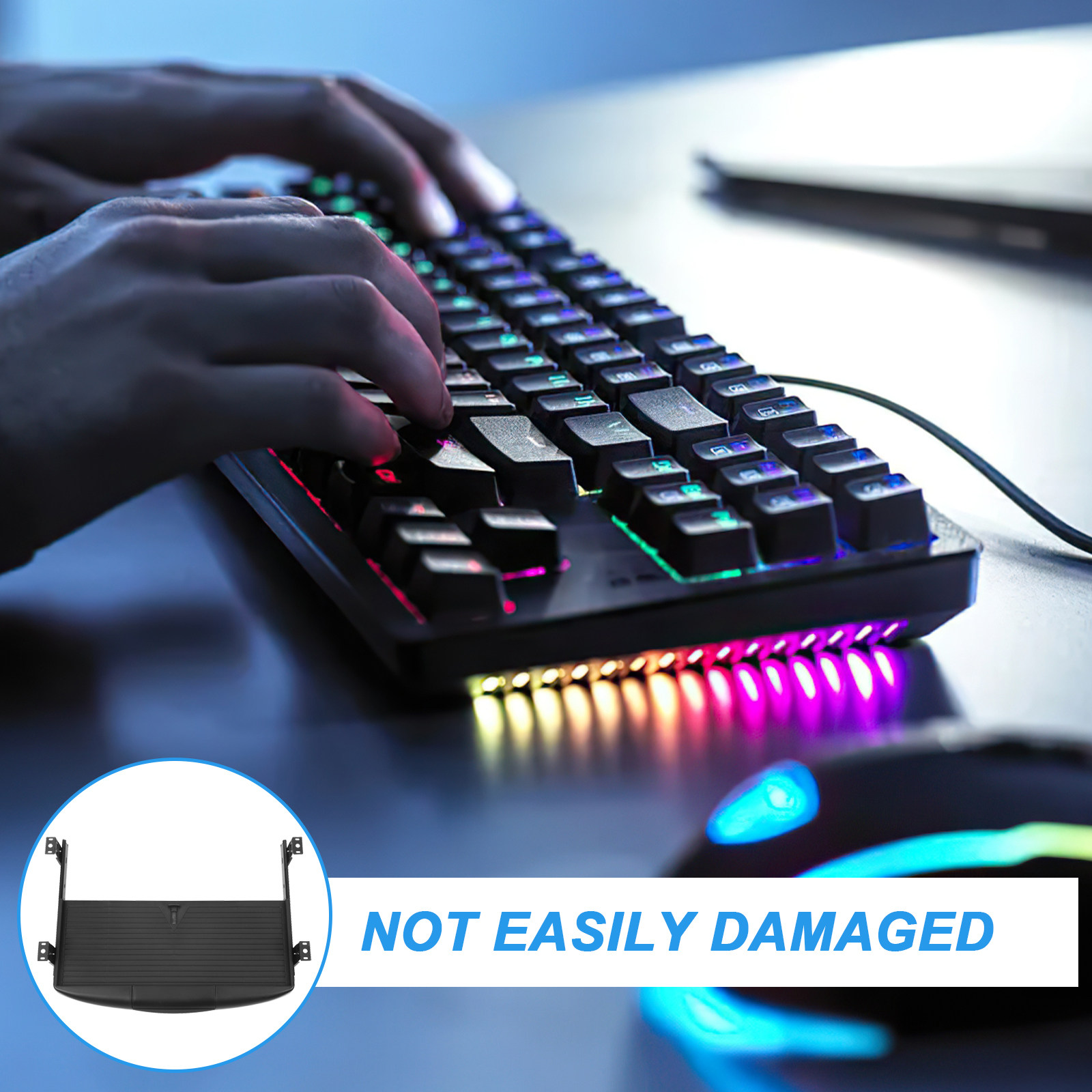 Keyboard Tray Double-Layer Und - Keyboard Tray Under Desk 评论和价格