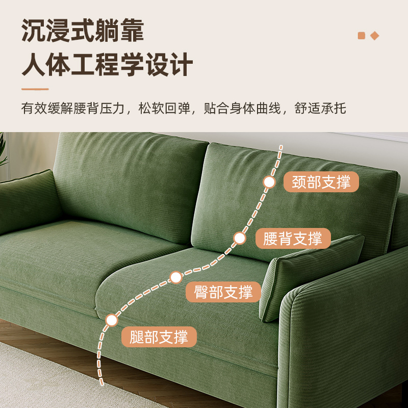 Fabric sofa living room double - Home Office News 评论和价格