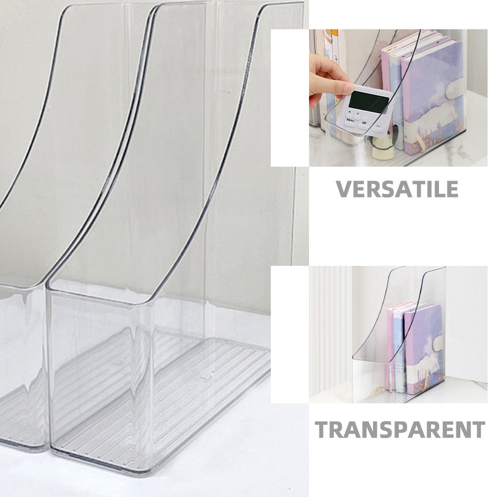 2Pcs Transparent File Organize - Home Office Library 评论和价格