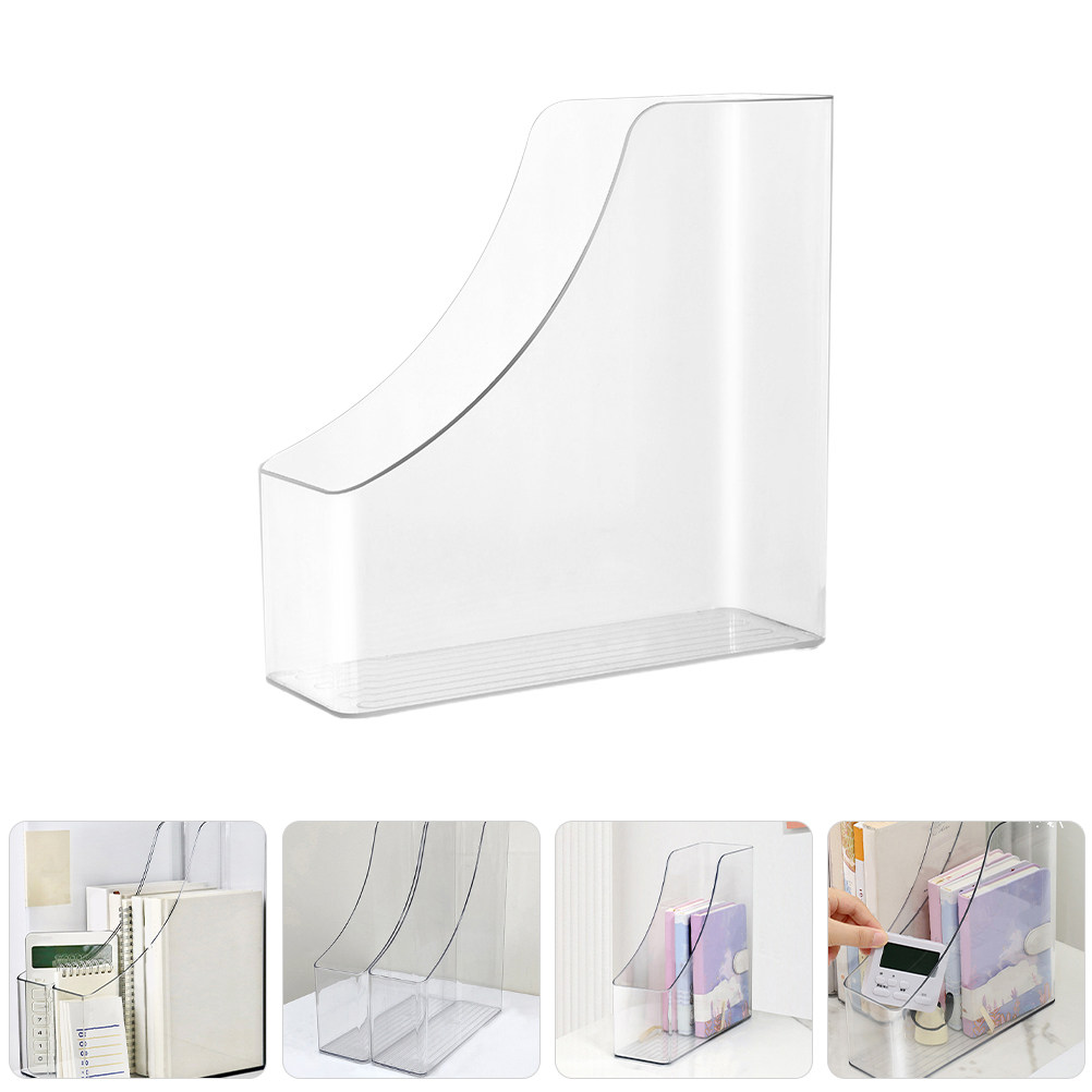 2Pcs Clear File Boxes Transpar - Home Office Library 评论和价格
