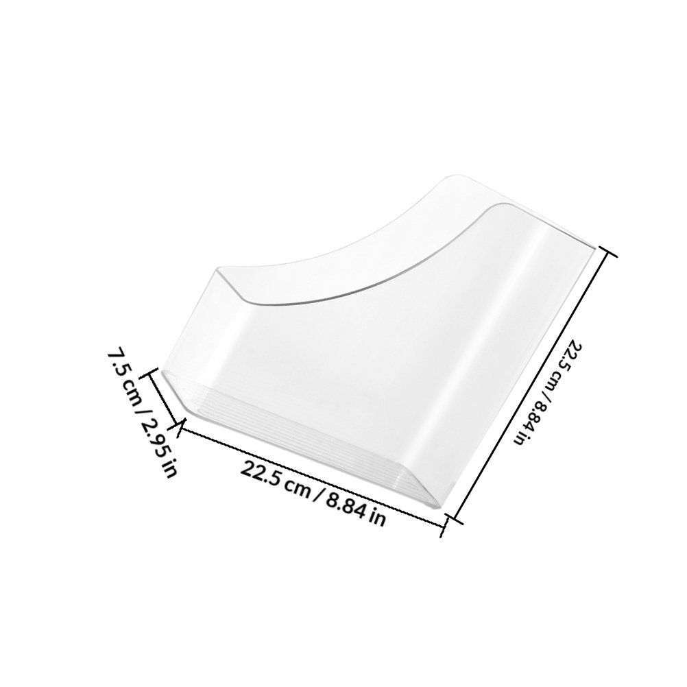 2Pcs Clear File Boxes Transpar - Home Office Library 评论和价格