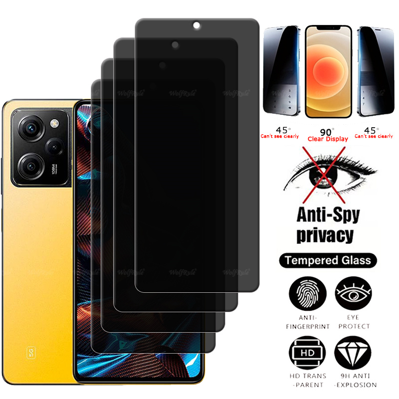 4Pcs For Poco X5 Pro Glass Xia - Monitor Privacy Screen 评论和价格