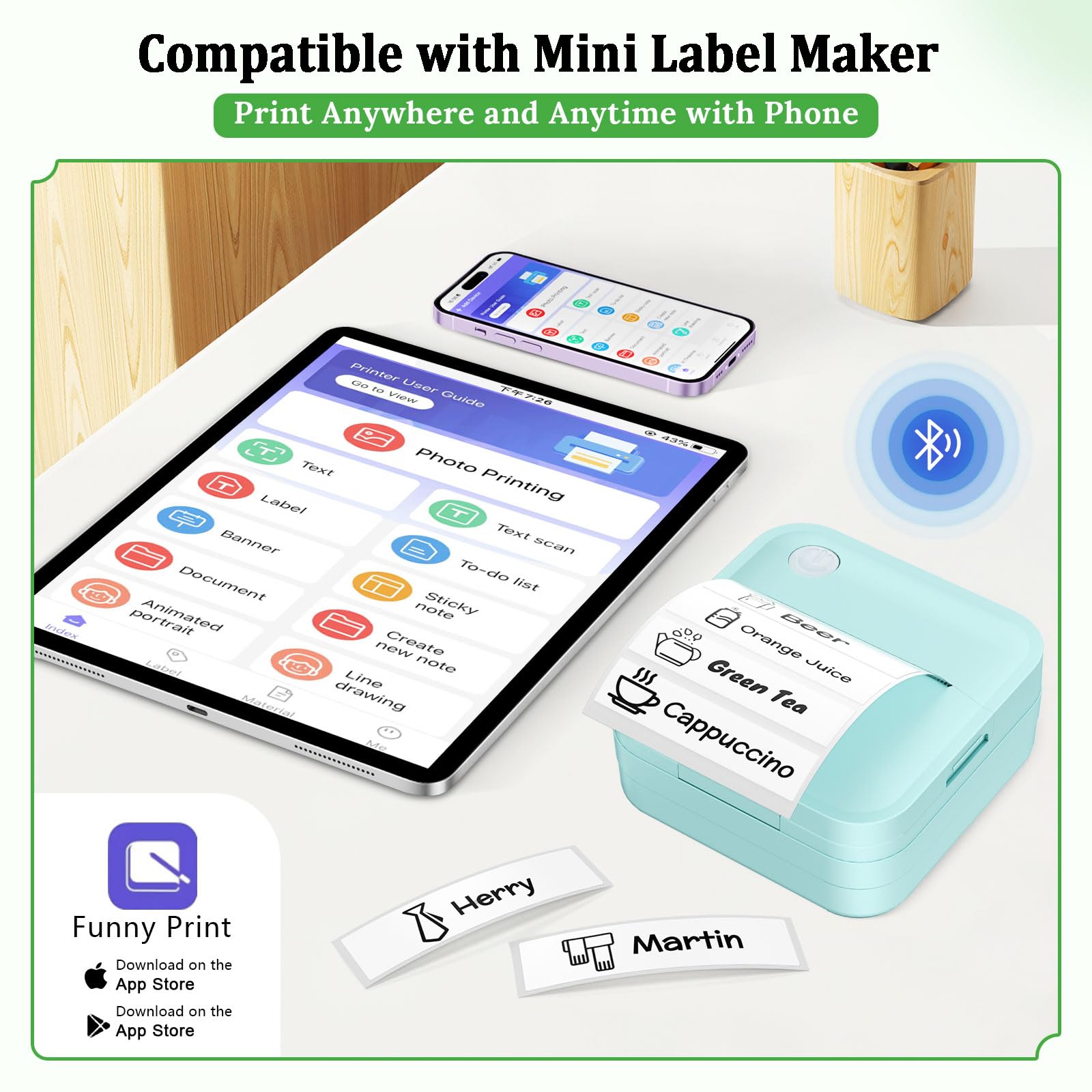 Mini Sticker Printer Label - 5 - Home Office Printer 评论和价格