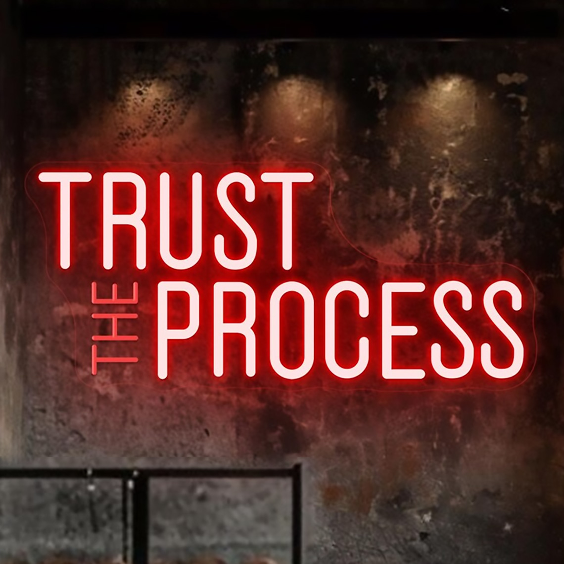 Trust The Process Neon Sign, C - Home Office Quotes 评论和价格