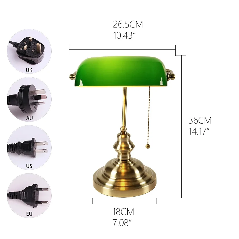 Desk lamp Table Light glass ba - Home Office Library 评论和价格
