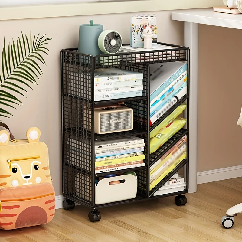 Rolling Book Cart -  Metal Mob - Home Office Library 评论和价格