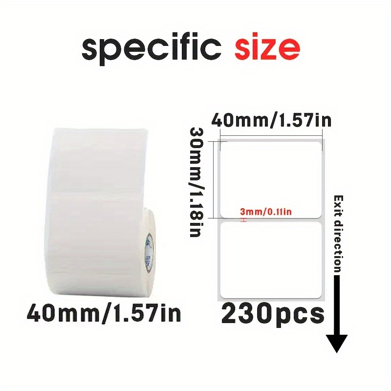 6 Rolls 40x30mm Thermal Label  - Home Office Printer 评论和价格