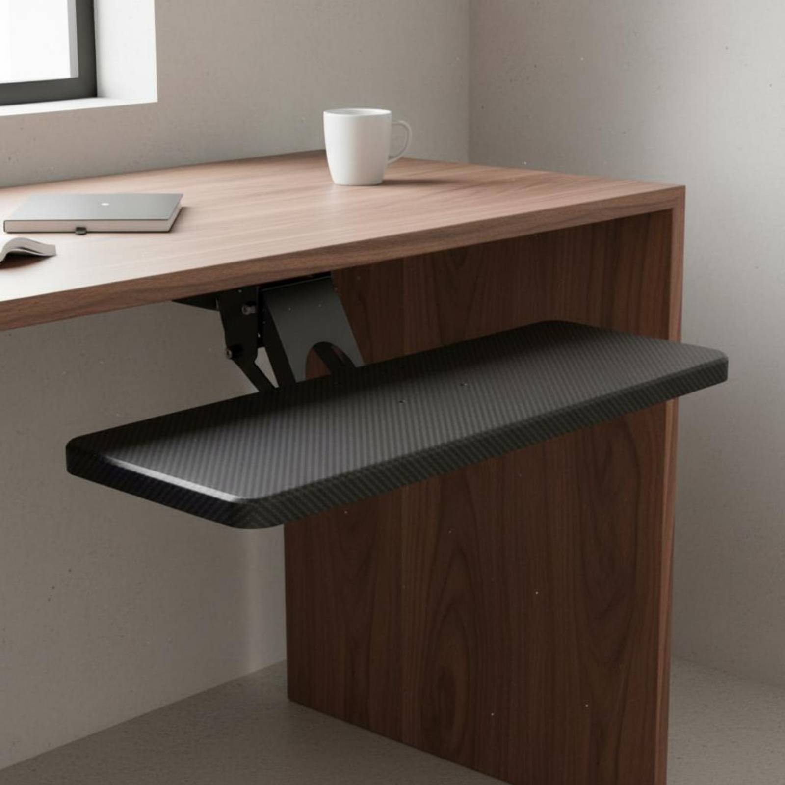 Under Desk Keyboard Tray Clutt - Keyboard Tray Under Desk 评论和价格